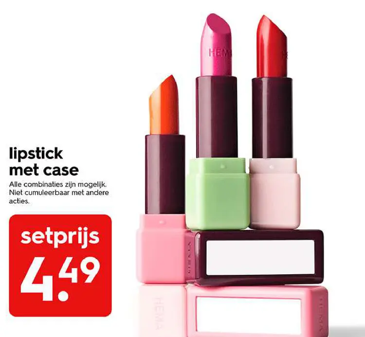 Promotie: lipstick met case