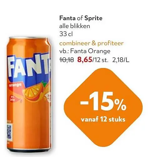 Promotie: Fanta of Sprite