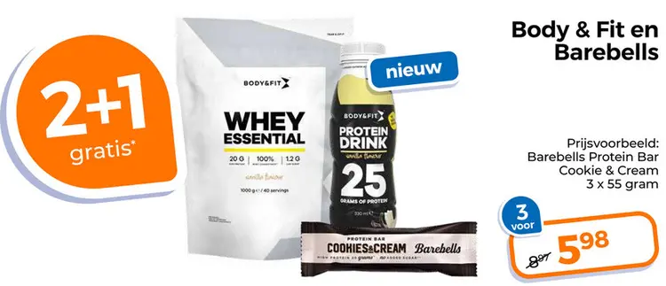 Aanbieding: Body & Fit en Barebells
