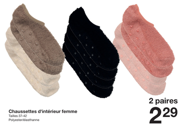 Offre: Chaussettes d'intérieur femme