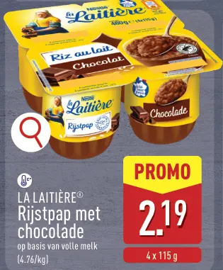 Promotie: Rijstpap met chocolade