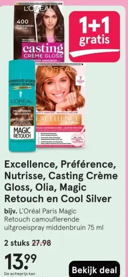 Aanbieding: Excellence, Préférence, Nutrisse, Casting Crème Gloss