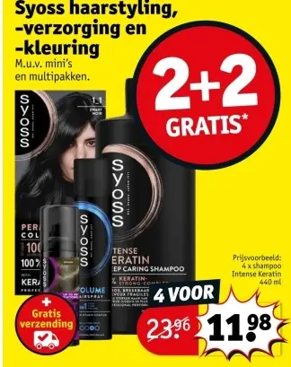 Promotie: Syoss haarstyling, -verzorging en -kleuring