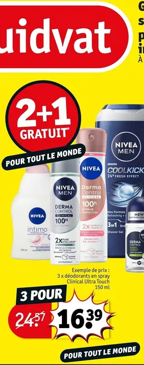 Offre: Gels douche, déodorants, soins capillaires et produits d'hygiène intime