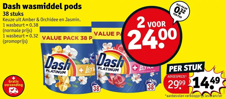 Promotie: Wasmiddel pods