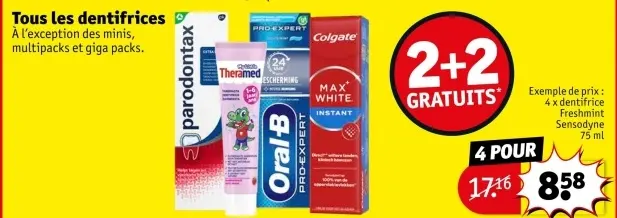 Offre: Tous les dentifrices