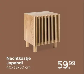 Aanbieding: Nachtkastje Japandi