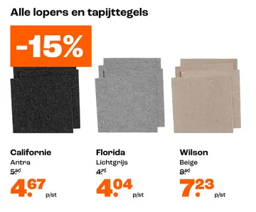 Aanbieding: Alle lopers en tapijttegels