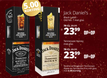 Aanbieding: Jack Daniel's Tennessee Whiskey