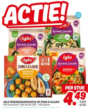 Aanbieding: IGLO ROERBAKSENSATIE OF PING & KLAAR