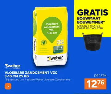 Aanbieding: VLOEIBARE ZANDCEMENT VZC