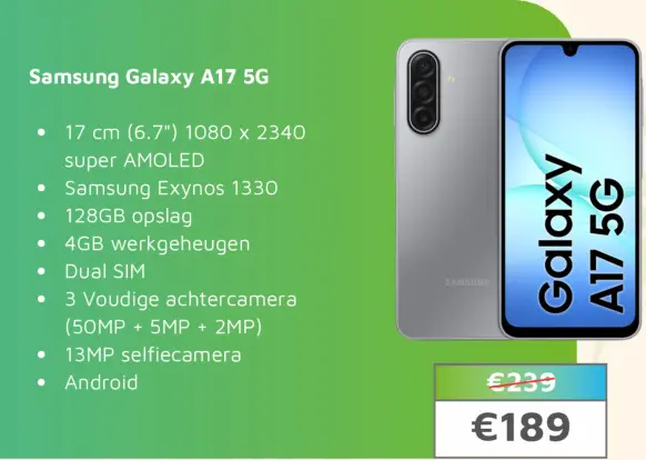 Aanbieding: Samsung Galaxy A17 5G