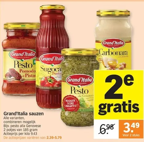 Promotie: Grand'Italia sauzen