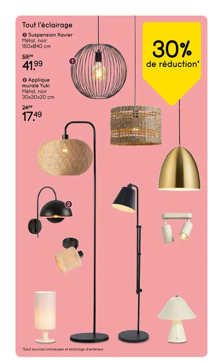 Offre: Tout l'éclairage