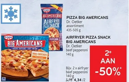 Promotie: Pizza Big Americans / airfryer pizza snack