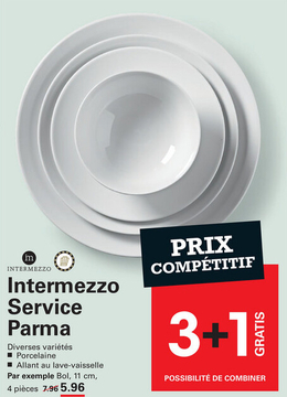 Offre: Intermezzo Service Parma Bol