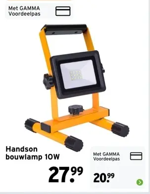 Aanbieding: bouwlamp 10W