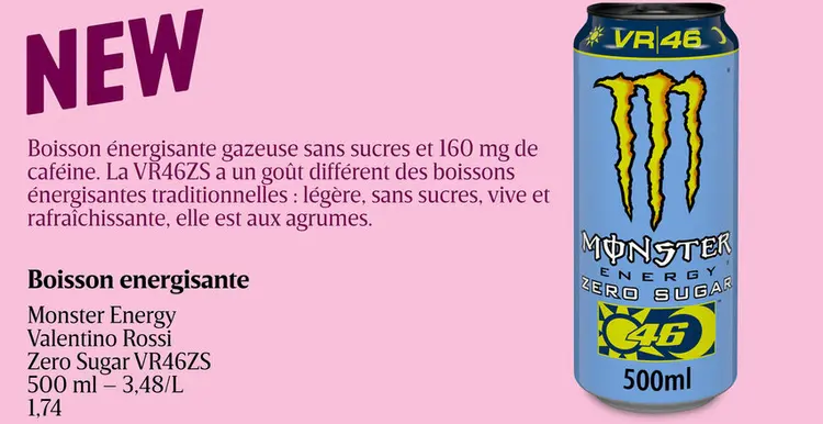 Offre: Boisson energisante Monster Energy