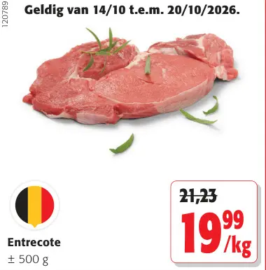 Promotie: Entrecote