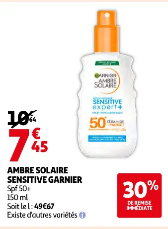 Promotie: Ambre solaire sensitive GARNIER