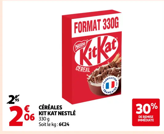 Promotie: Céréales kit kat