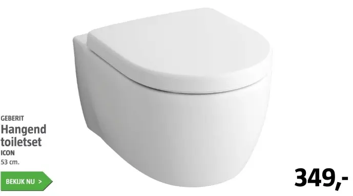 Aanbieding: Hangend toiletset