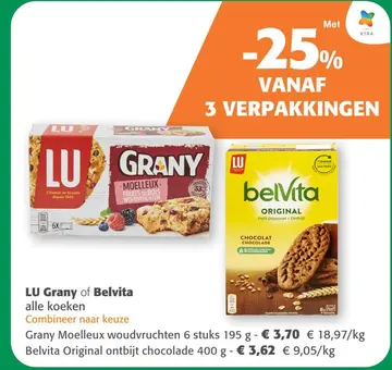 Aanbieding: LU Grany of Belvita alle koeken