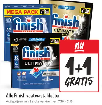 Aanbieding: Alle Finish vaatwastabletten