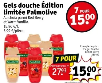 Offre: Gels douche Édition limitée