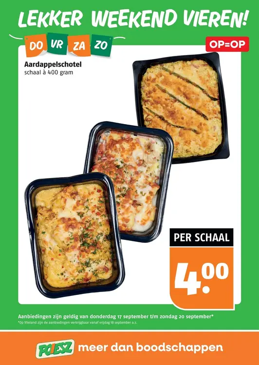 Aanbieding: Aardappelschotel