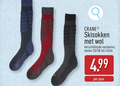 Promotie: Skisokken met wol