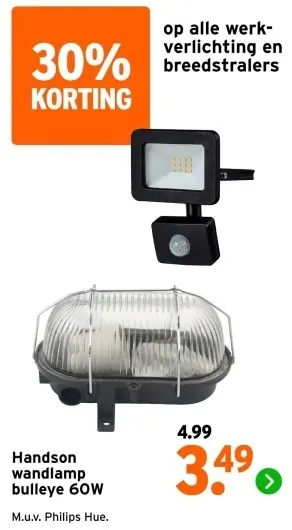 Aanbieding: Alle werkverlichting en breedstralers