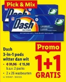 Promotie: 3-in-1 pods witter dan wit