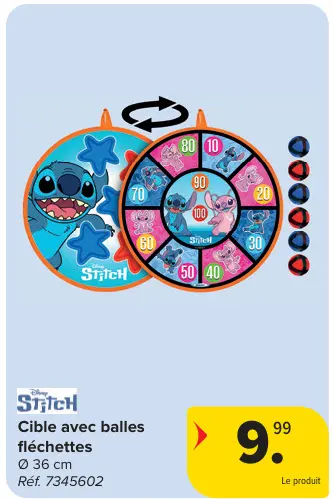 Offre: Cible avec balles fléchettes