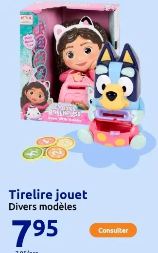 Offre: Tirelire jouet