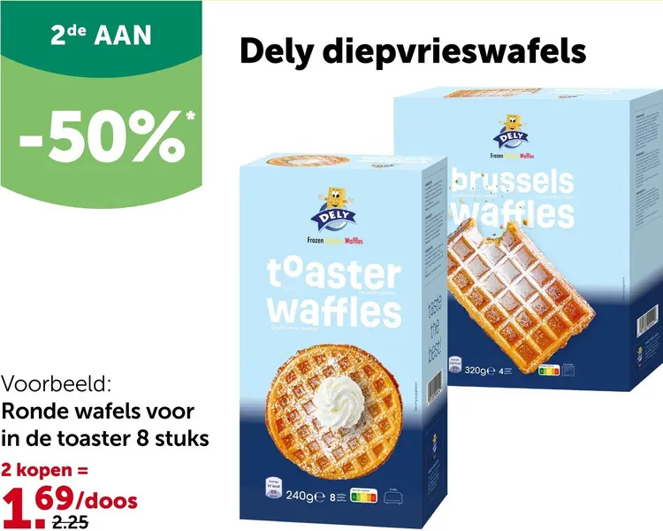 Promotie: diepvrieswafels