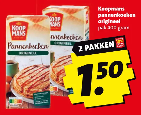 Aanbieding: Pannenkoeken origineel