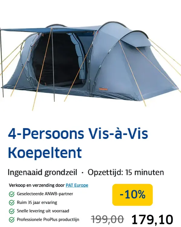 Aanbieding: 4-Persoons Vis-à-Vis