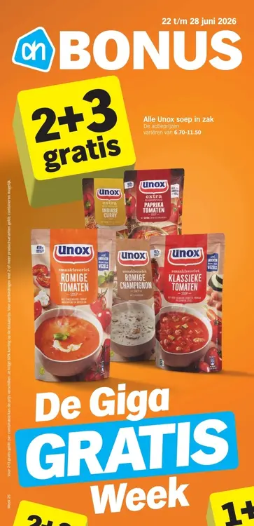Aanbieding: Alle Unox soep in zak