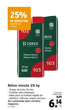 Offre: Béton minute