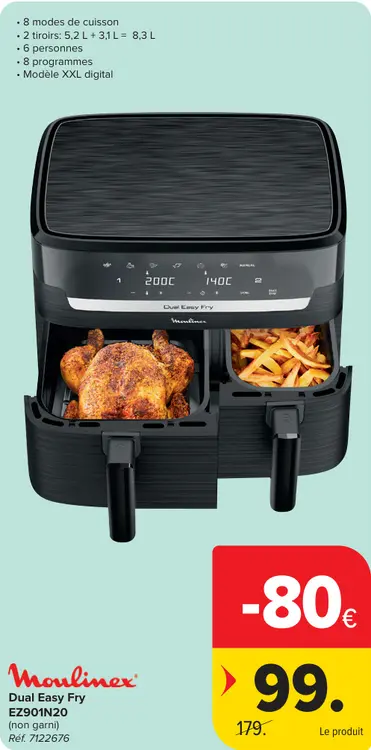 Offre: Dual Easy Fry EZ901N20