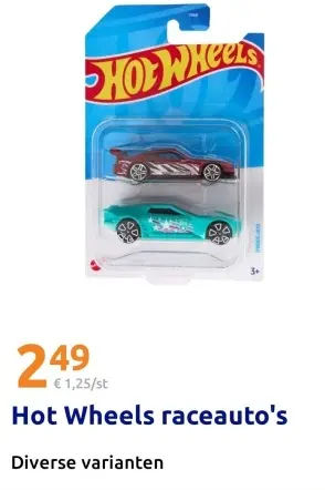Aanbieding: Hot Wheels raceauto's
