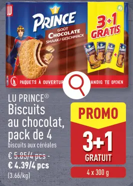 Offre: Biscuits au chocolat, pack de 4