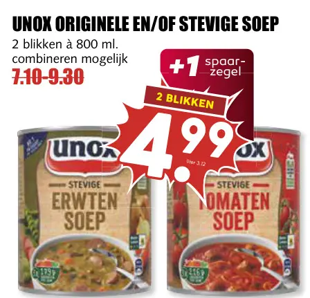 Aanbieding: Originele en/of stevige soep