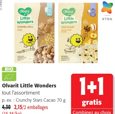 Offre: Little Wonders Crunchy Stars Cacao