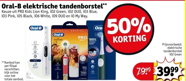Aanbieding: Oral-B elektrische tandenborstel