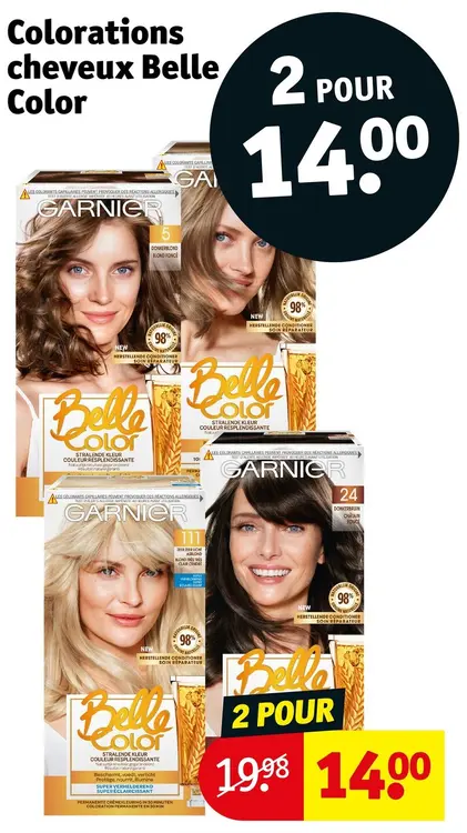 Offre: Colorations cheveux Belle Color