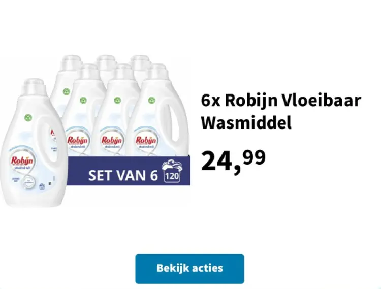 Aanbieding: Robijn Vloeibaar Wasmiddel