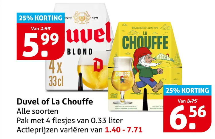 Aanbieding: Duvel or La Chouffe