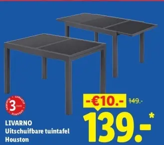 Aanbieding: Uitschuifbare tuintafel